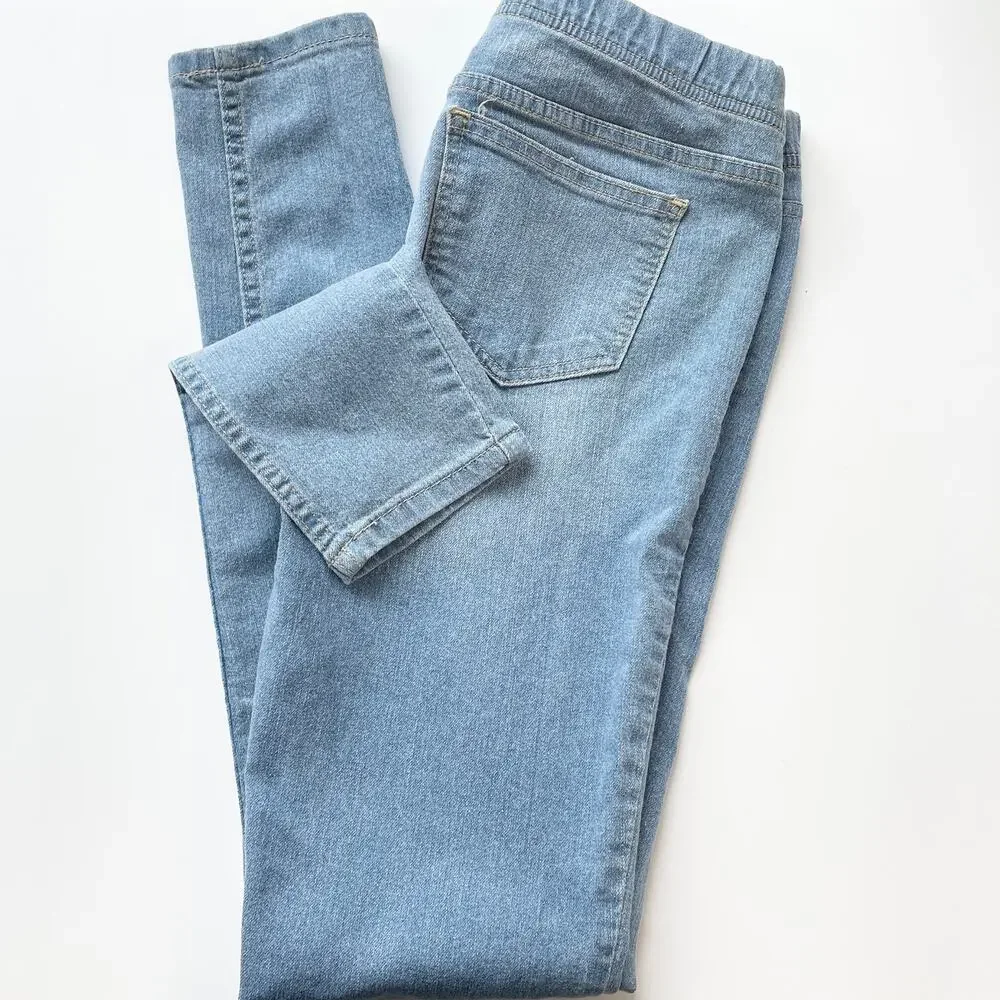 Roebuck & Co Girls Size 16 Jegging Jeans Light Wash Denim Pull On Stretchy